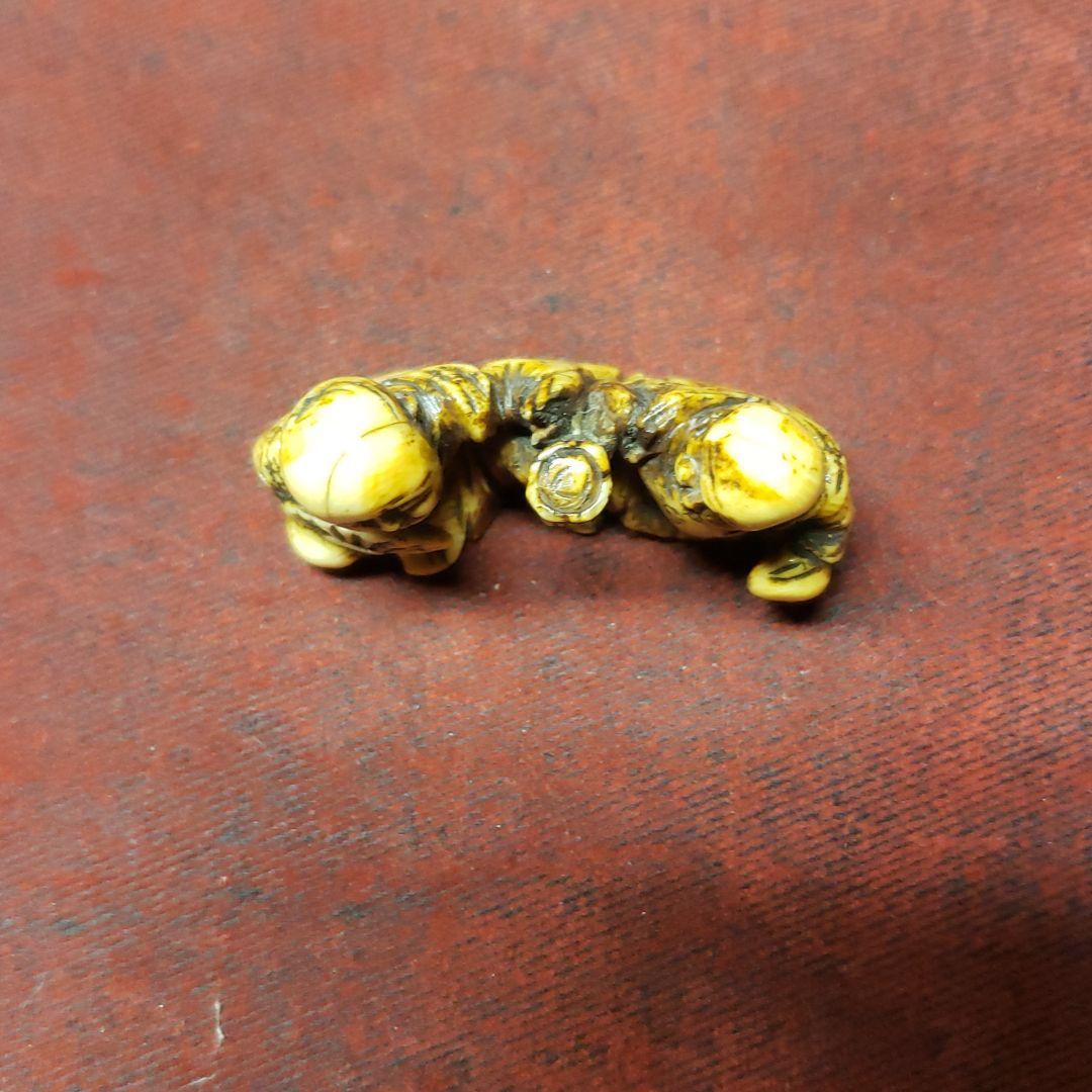 ☆最終値下げ☆　根付　酒を酌み交わす二人　値下げ中！