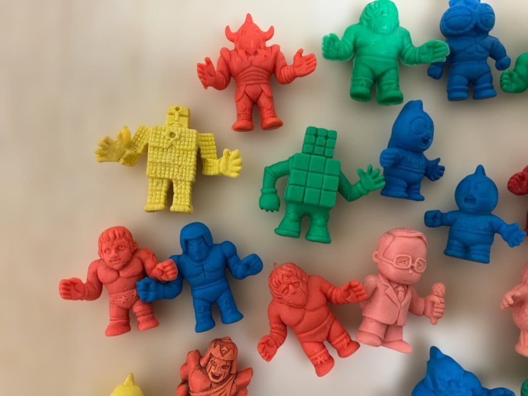 昭和レトロ ミニキン肉マン 消しゴム キン消し 28個セット