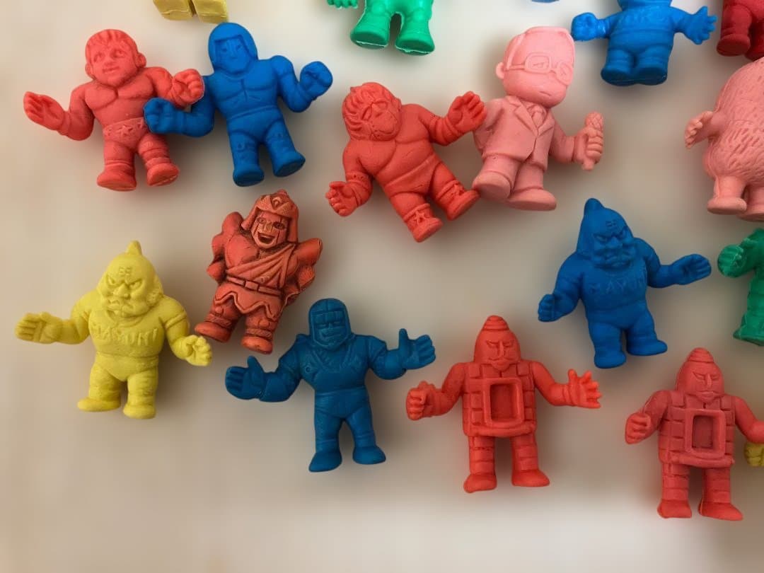 昭和レトロ ミニキン肉マン 消しゴム キン消し 28個セット