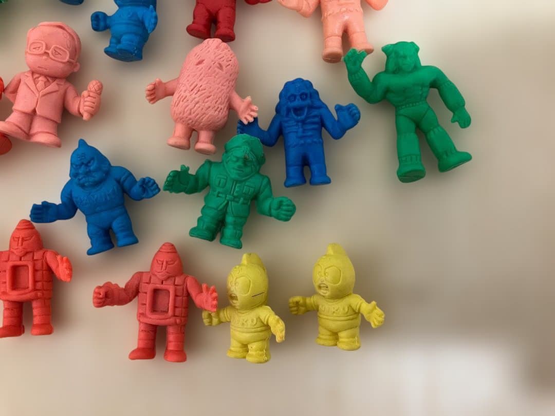 昭和レトロ ミニキン肉マン 消しゴム キン消し 28個セット