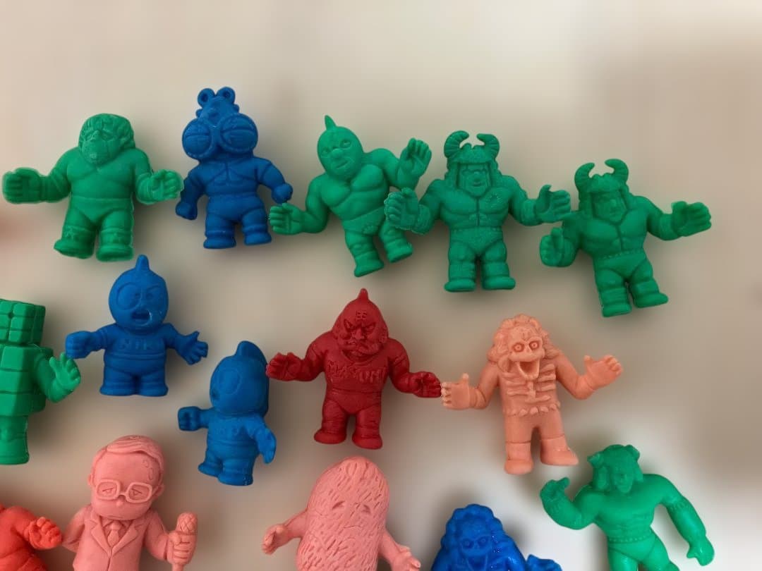 昭和レトロ ミニキン肉マン 消しゴム キン消し 28個セット