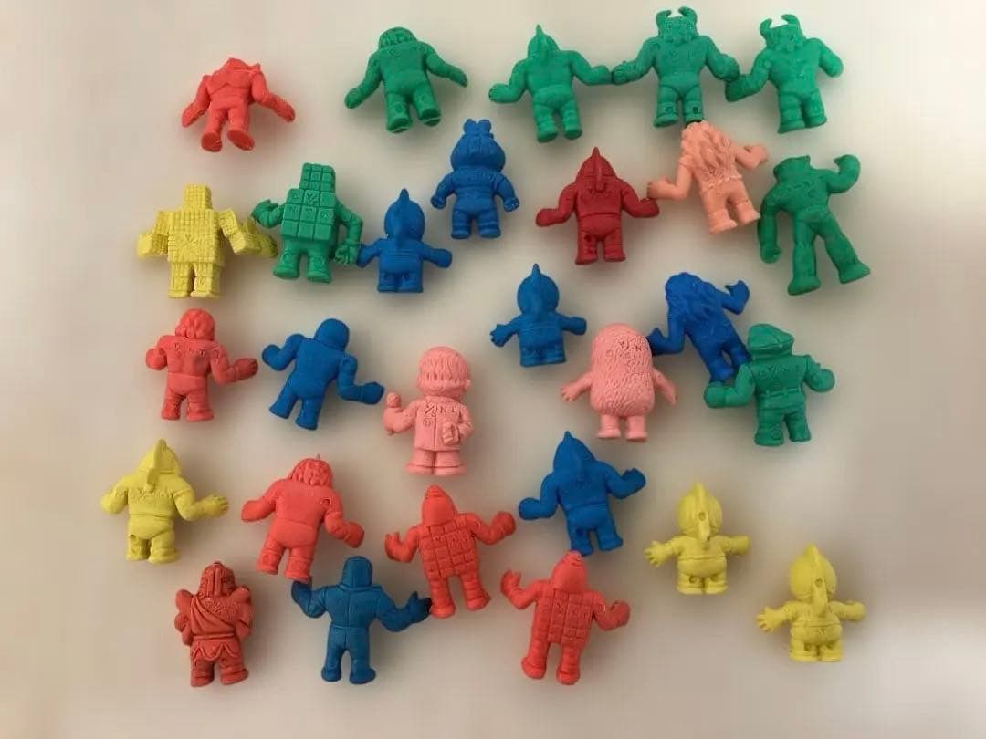 昭和レトロ ミニキン肉マン 消しゴム キン消し 28個セット