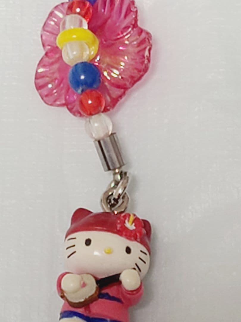 ハローキティ ストラップ 帽子付き