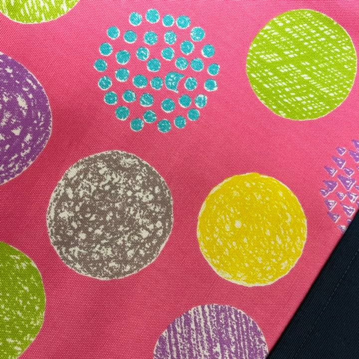 猫ちゃんドット柄レッスンバッグ　女の子用入園準備入園グッズおけいこバッグ音楽教室