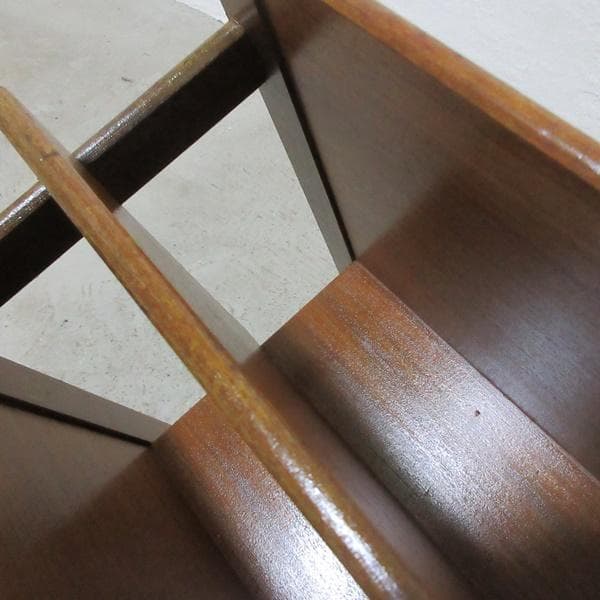 イギリス ビンテージ 家具 マガジンラック 新聞入れ 楽譜入れ 英国 6988d