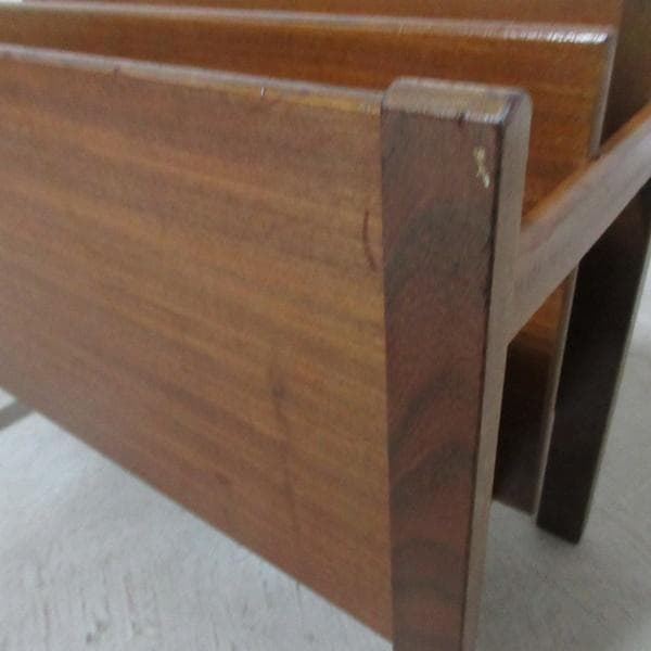 イギリス ビンテージ 家具 マガジンラック 新聞入れ 楽譜入れ 英国 6988d