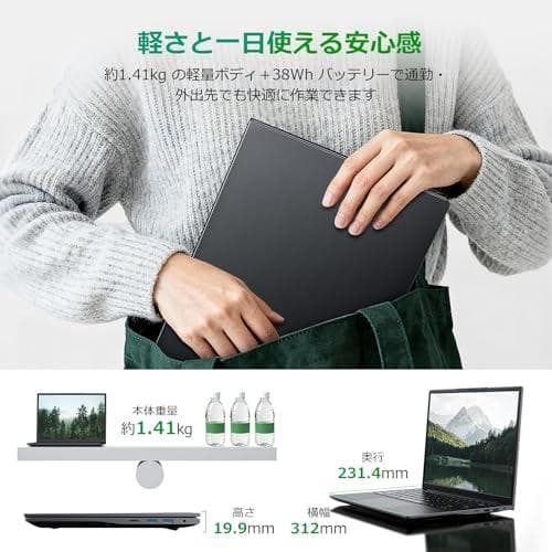 ノートパソコン Office搭載 14インチ 2Kディスプレイ(2160×144