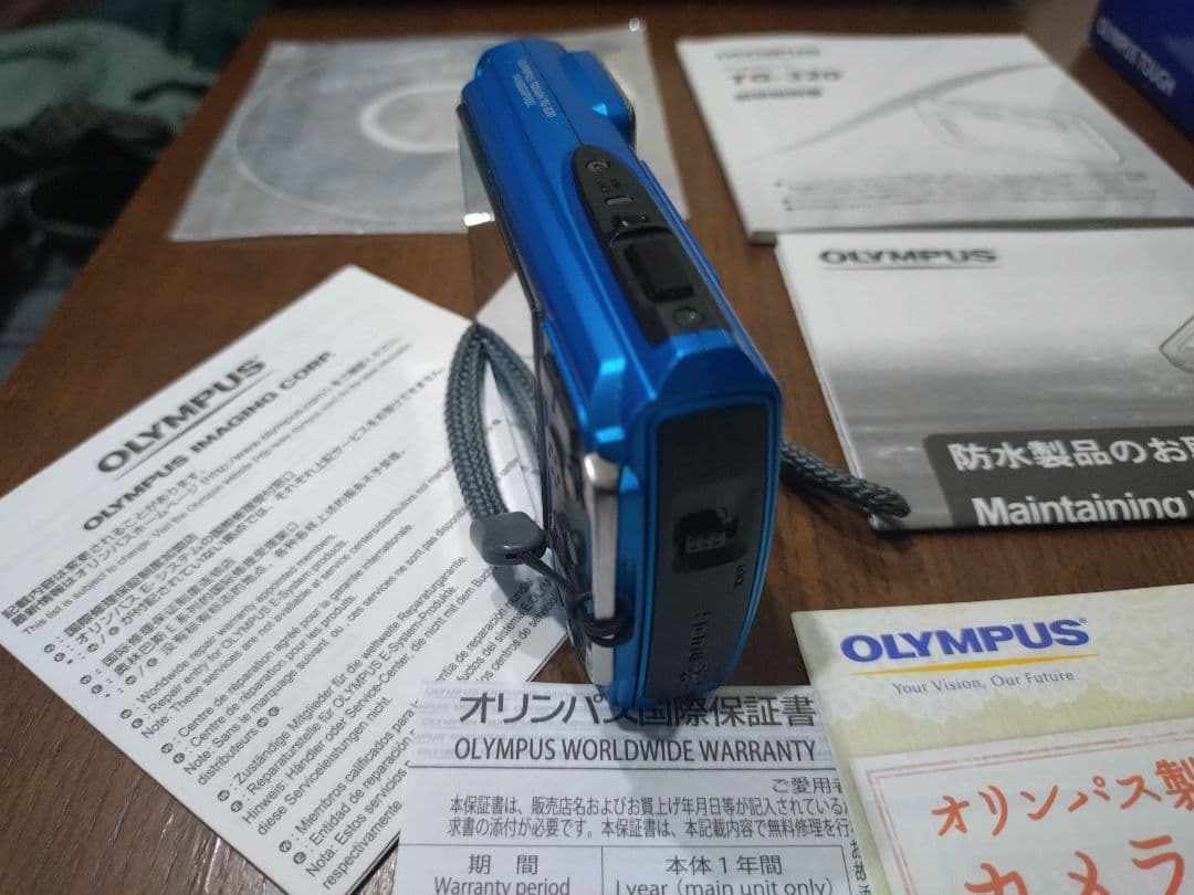 （美品）OLYMPUS Tough　防水・耐衝撃デジタルカメラ。TG-320 青