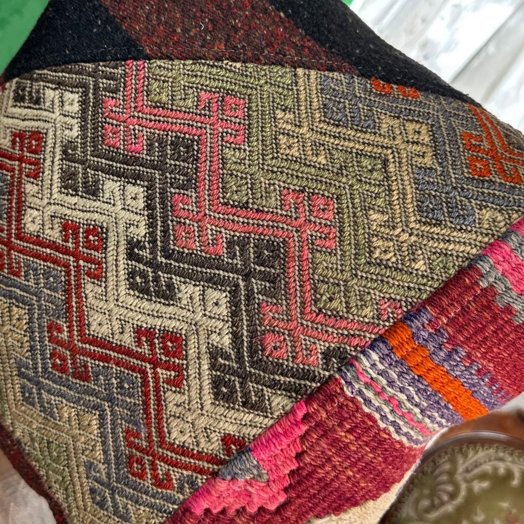 オールドキリム のクッションカバー パッチワーククッションカバー