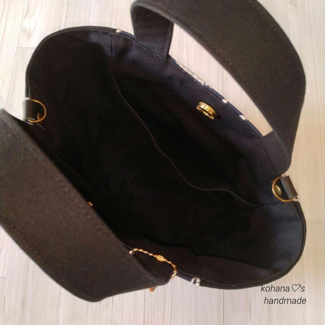 ❀ハンドメイドஐ..キューブバッグ∂б点と線模様製作所⚮̈