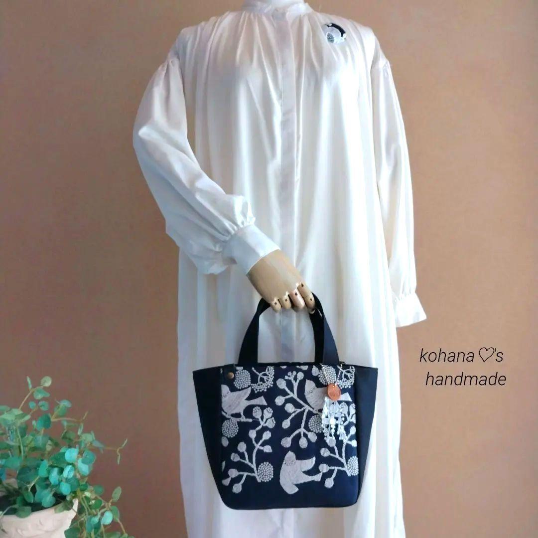 ❀ハンドメイドஐ..キューブバッグ∂б点と線模様製作所⚮̈