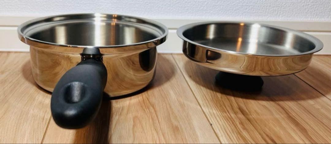 【新品未使用】Amway アムウェイ 小ソースパン 鍋 18/8ステンレス