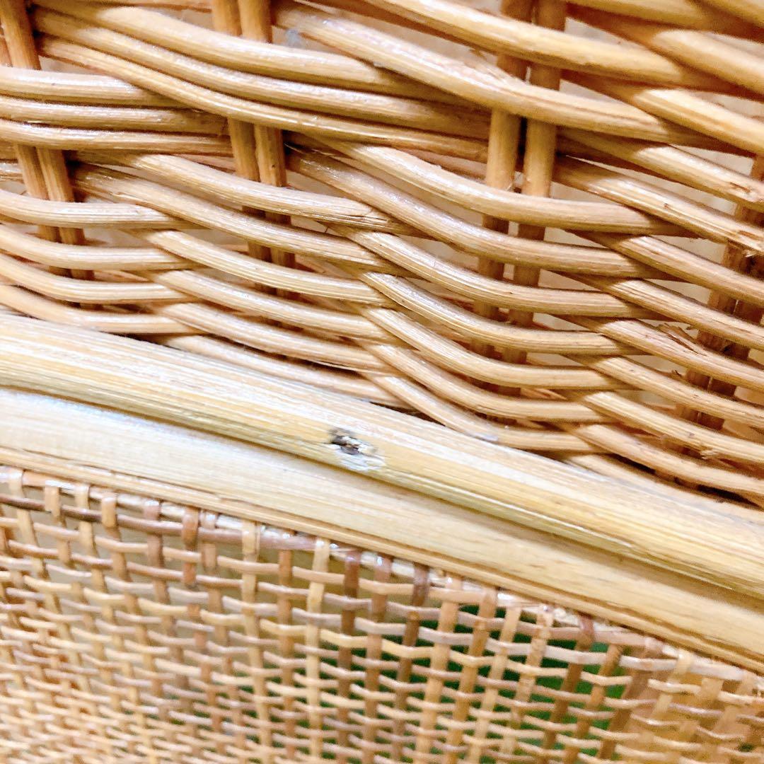 ラタン　3連　パーテーション　昭和　レトロ