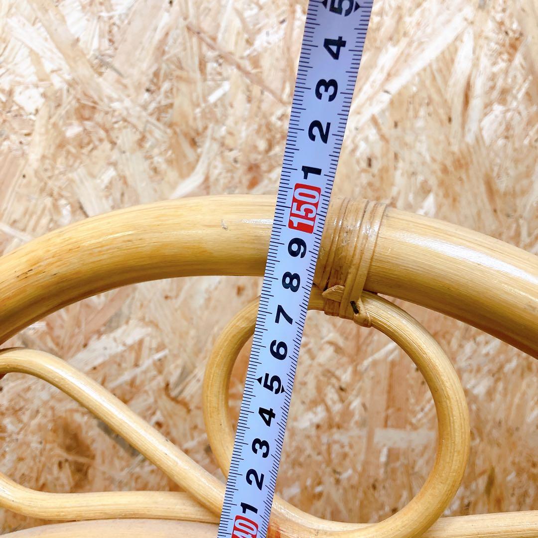 ラタン　3連　パーテーション　昭和　レトロ