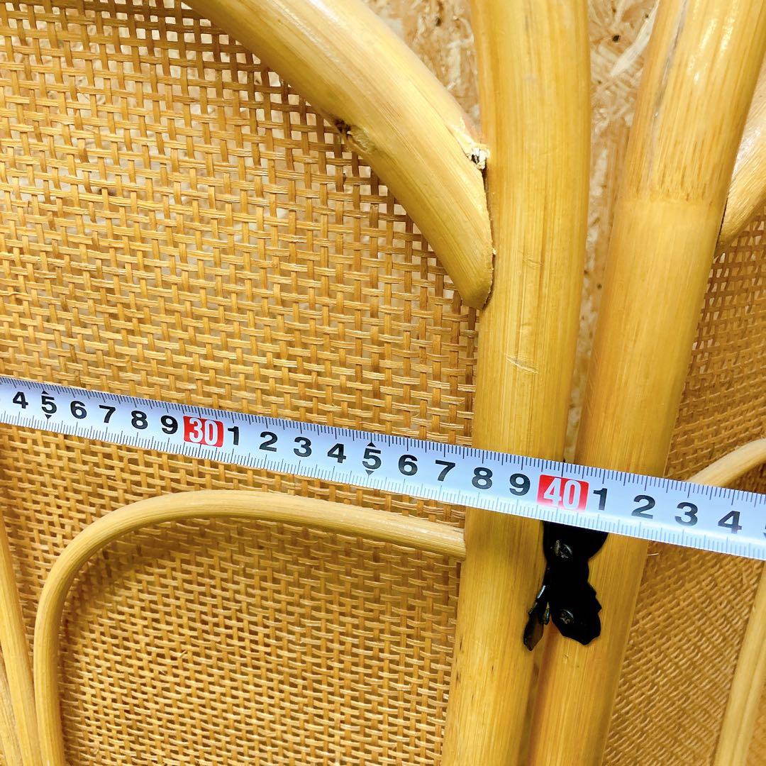 ラタン　3連　パーテーション　昭和　レトロ