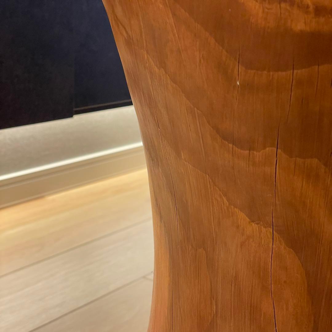 【一点物】ヒマラヤ杉 丸太スツール／サイドテーブル／フラワースタンド 展示台