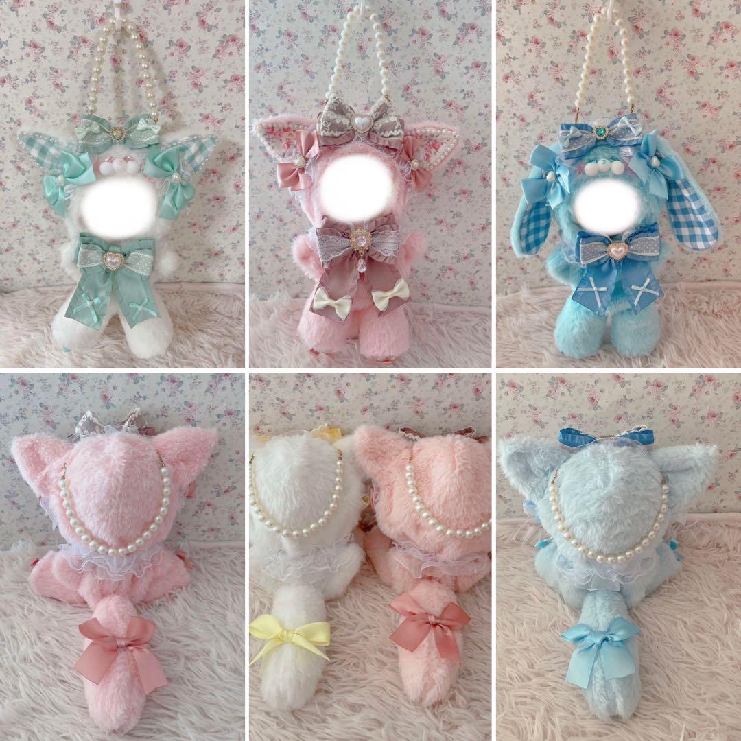 １６cm〜１０cm♡お座りぬい服♡オーダーページ♡うさぎねこの着ぐるみ♡推しぬい