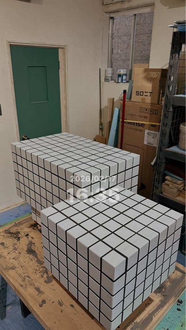 タイル　コーヒーテーブル　モザイクタイル　タイルテーブル　サイズオーダー可能