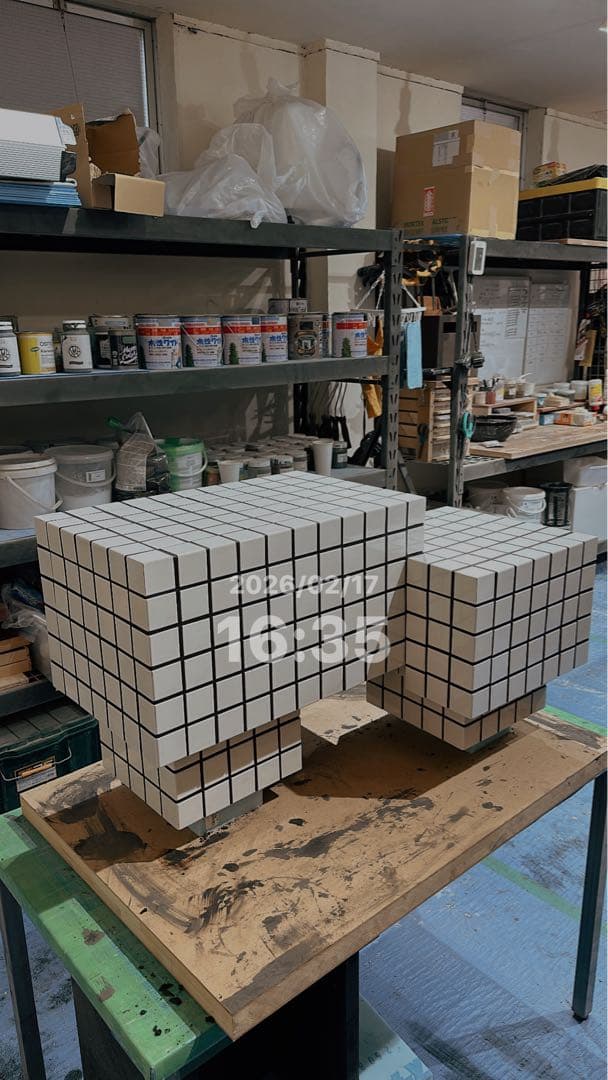 タイル　コーヒーテーブル　モザイクタイル　タイルテーブル　サイズオーダー可能