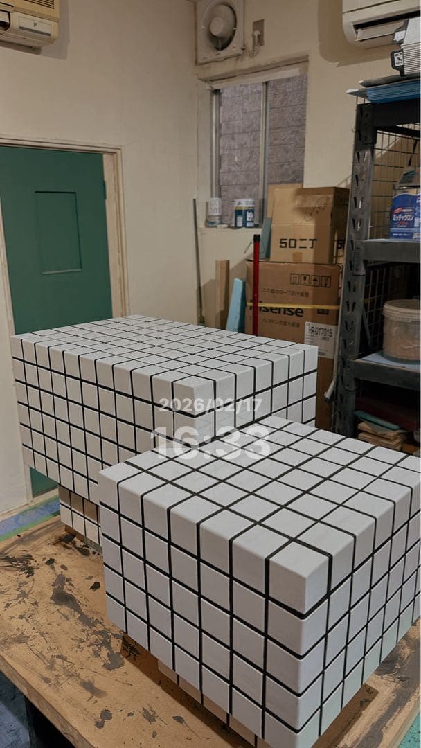 タイル　コーヒーテーブル　モザイクタイル　タイルテーブル　サイズオーダー可能