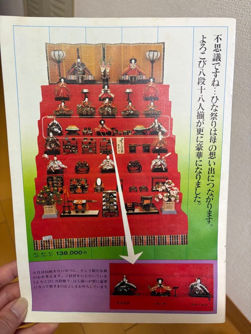 雛人形7段飾り　久月　18,999円（3個口）