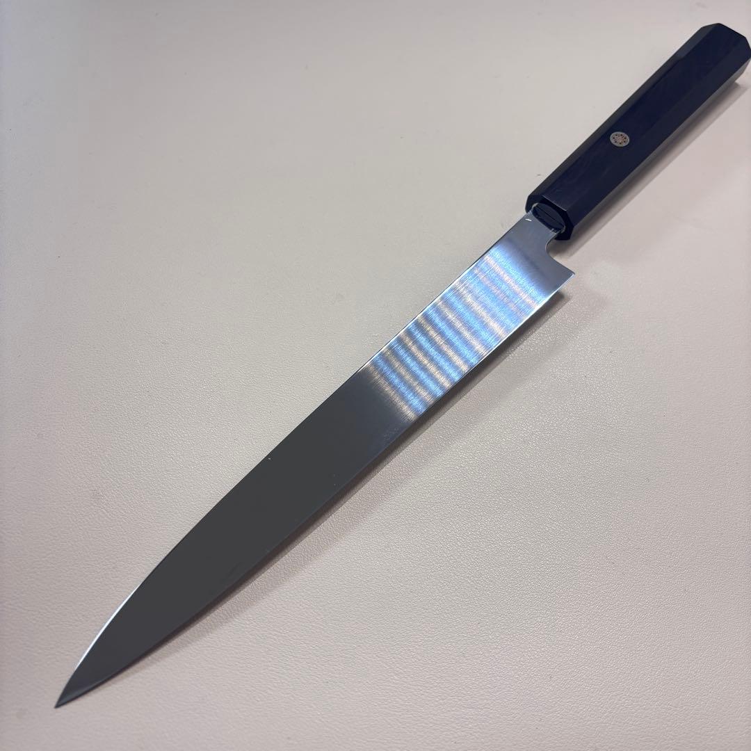 240mm柳刃包丁 鏡面 黒檀八角柄八角柄 刺身包丁 全鋼︑︐