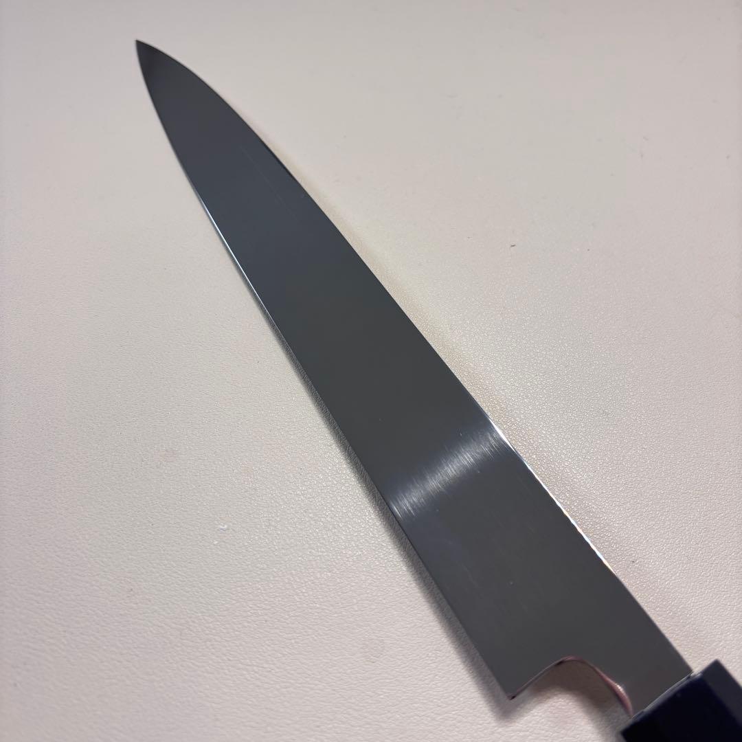 240mm柳刃包丁 鏡面 黒檀八角柄八角柄 刺身包丁 全鋼︑︐