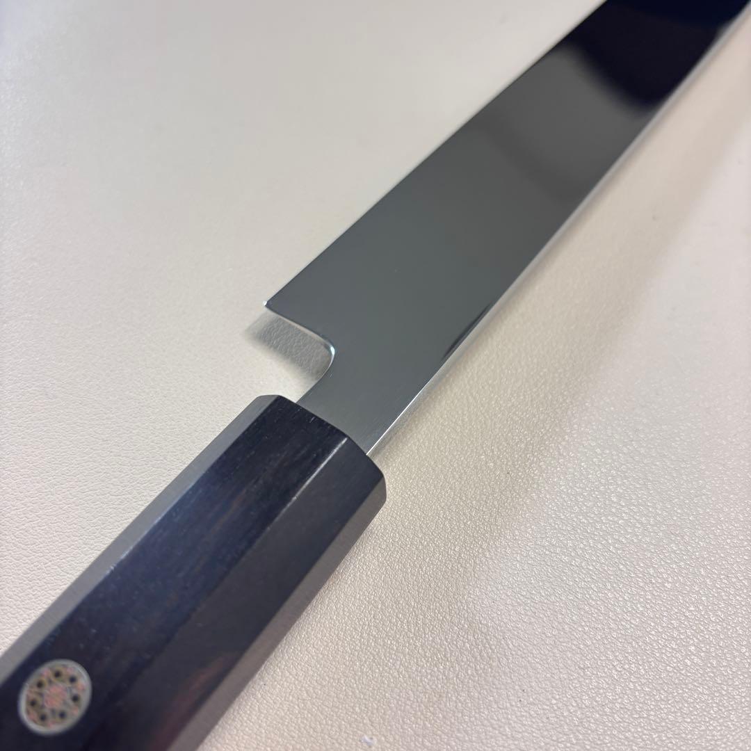 240mm柳刃包丁 鏡面 黒檀八角柄八角柄 刺身包丁 全鋼︑︐