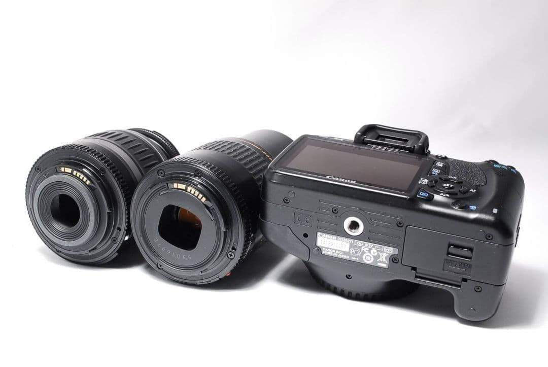 ♥望遠レンズ付♥Canon Kiss X4☆一眼レフカメラ☆美品☆Wレンズ