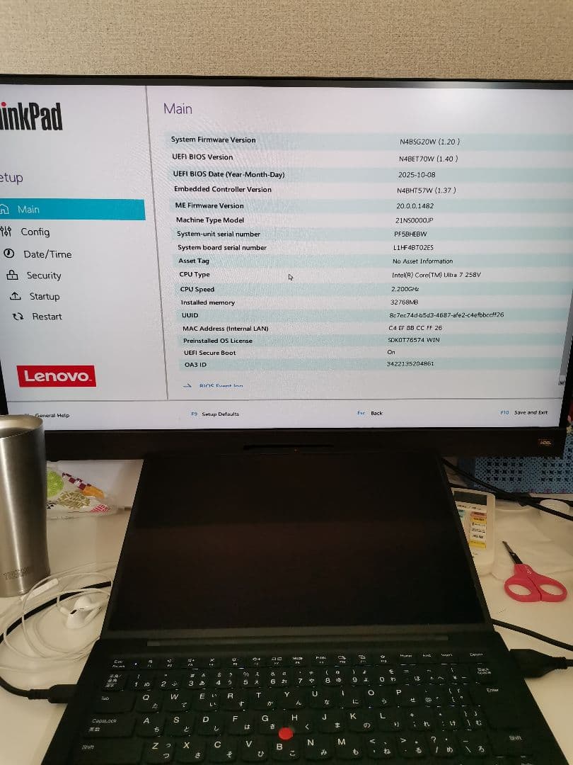 ThinkPad X1 Carbon Gen 13 ジャンク 外部出力可
