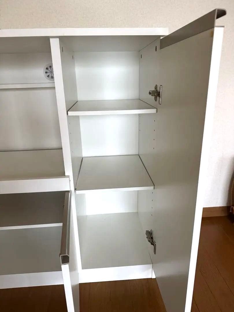 ニトリ　レンジ台　ホワイト レンジボード コンパクト