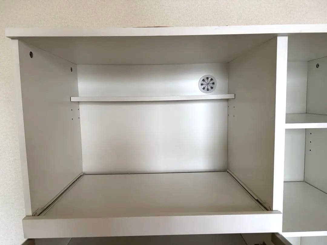 ニトリ　レンジ台　ホワイト レンジボード コンパクト