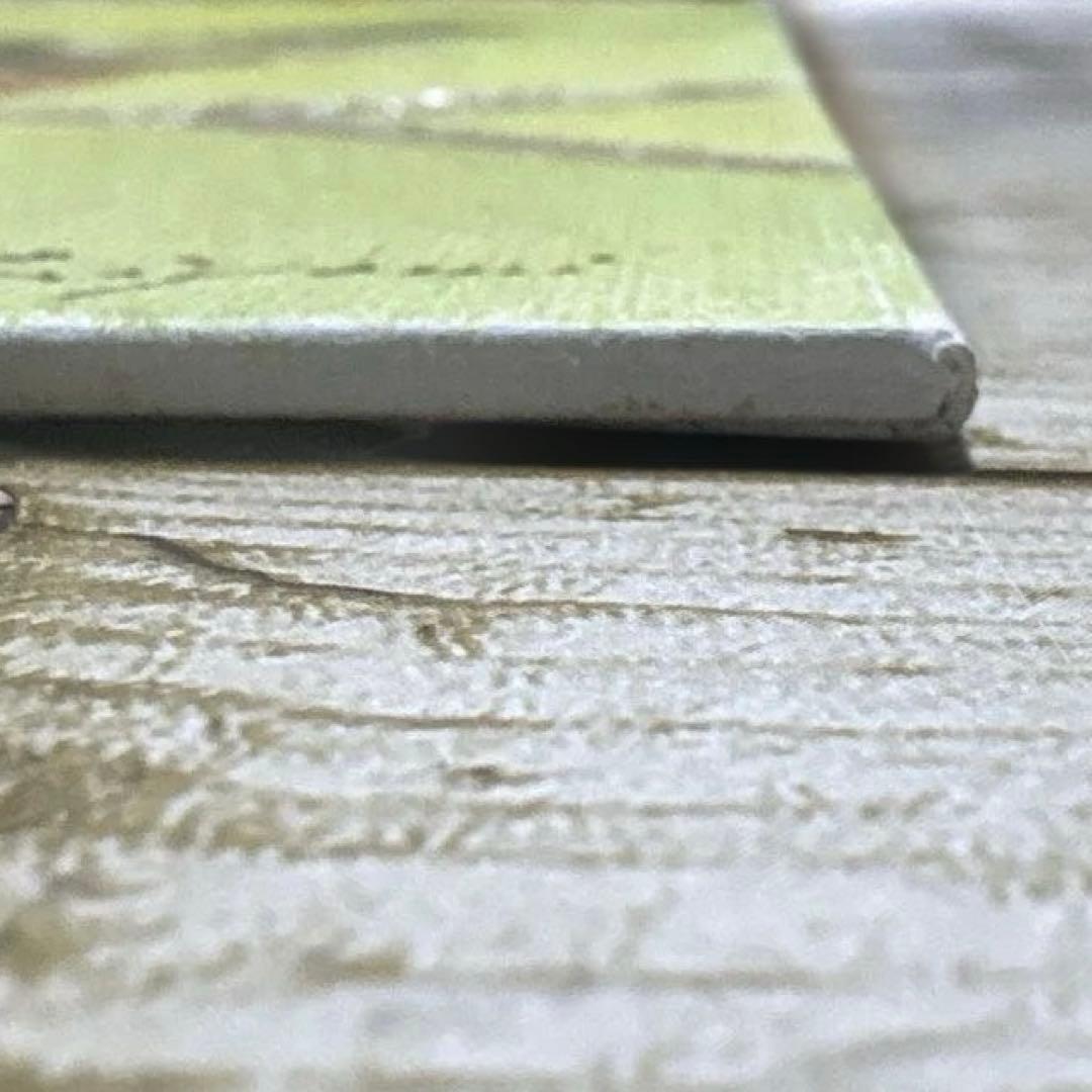 メジロ　【油絵原画】　20.32cm×25.4cm