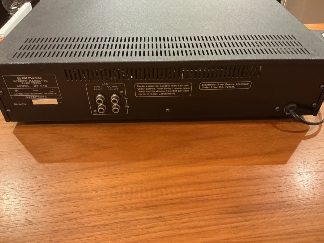 Pioneer パイオニア カセットデッキ CT-415 美品