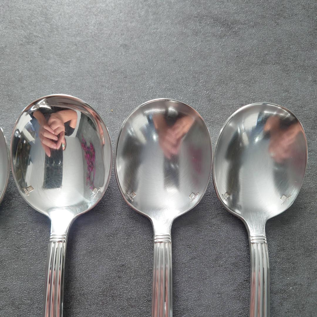 希少 クリストフル アリア コンソメスプーン 6点