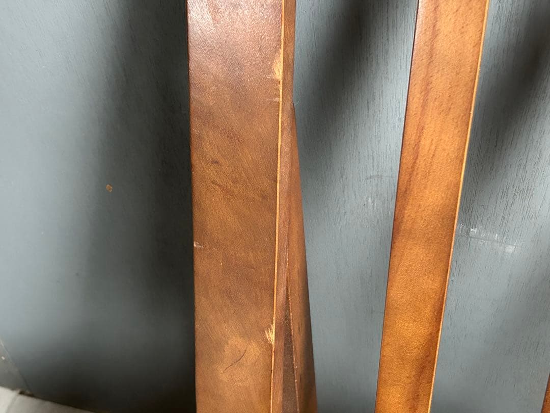 カリモク風　ローチェア　ウッドチェア　木製座椅子　ヴィンテージ　G