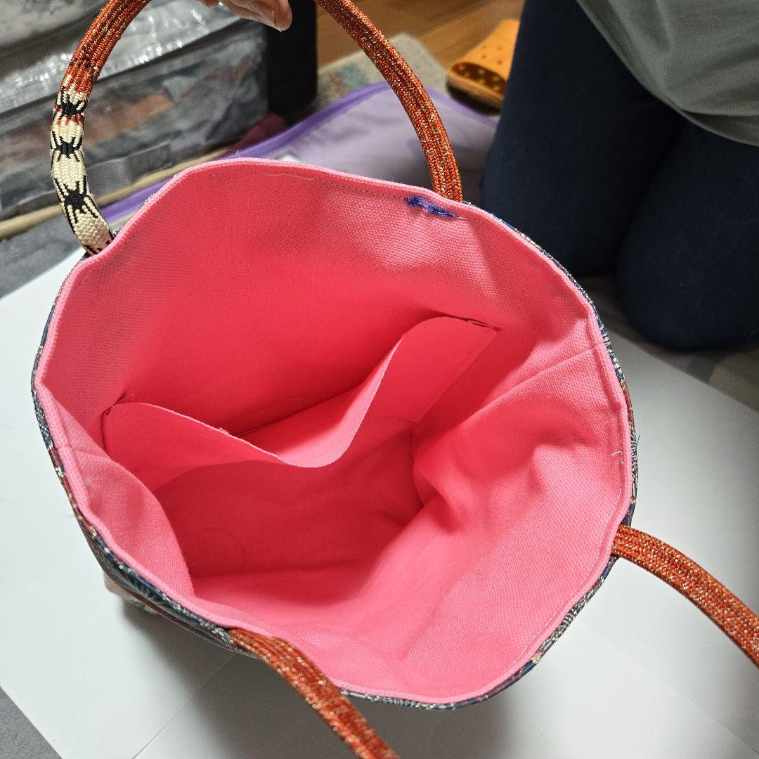 貝殻模様トートバッグ値下げしました