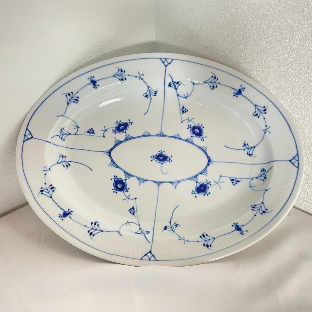 ロイヤルコペンハーゲン　ブルーフルーテッド　大皿 36cm前後