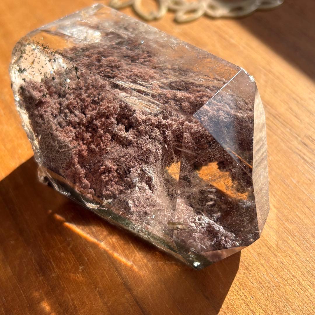 天然石 ガーデンクォーツ フリーフォーム置物166g