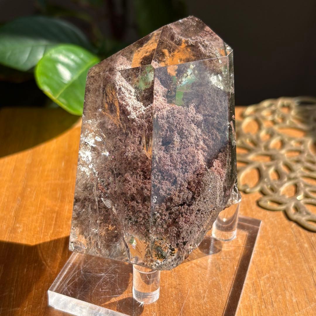 天然石 ガーデンクォーツ フリーフォーム置物166g