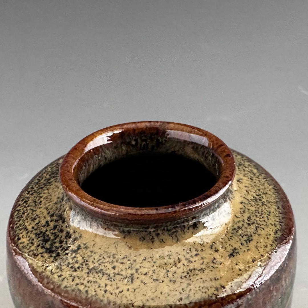 茶道具　肩付　茶入　濃茶器　宮川香雲　共箱　京焼　仕服付　茶事　稽古