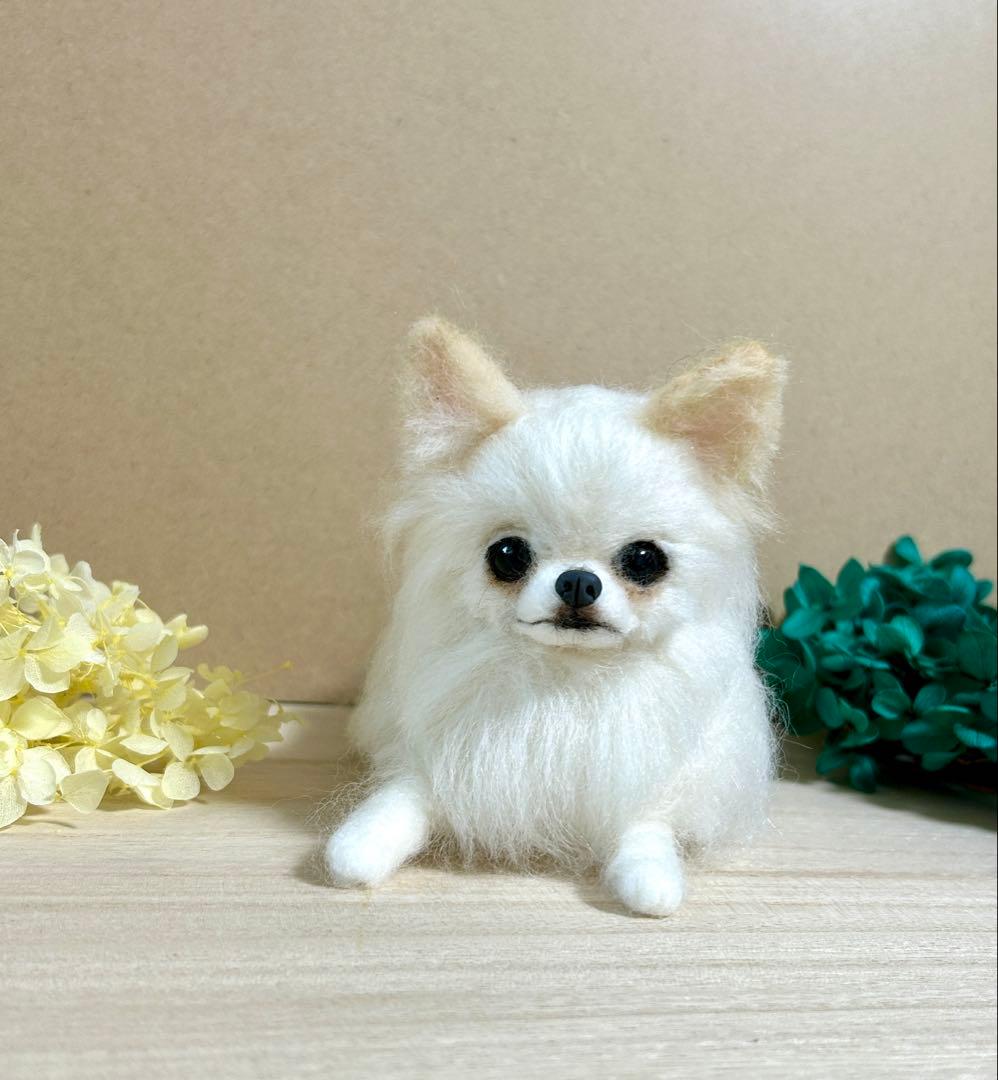 羊毛フェルト　リラックスチワワ