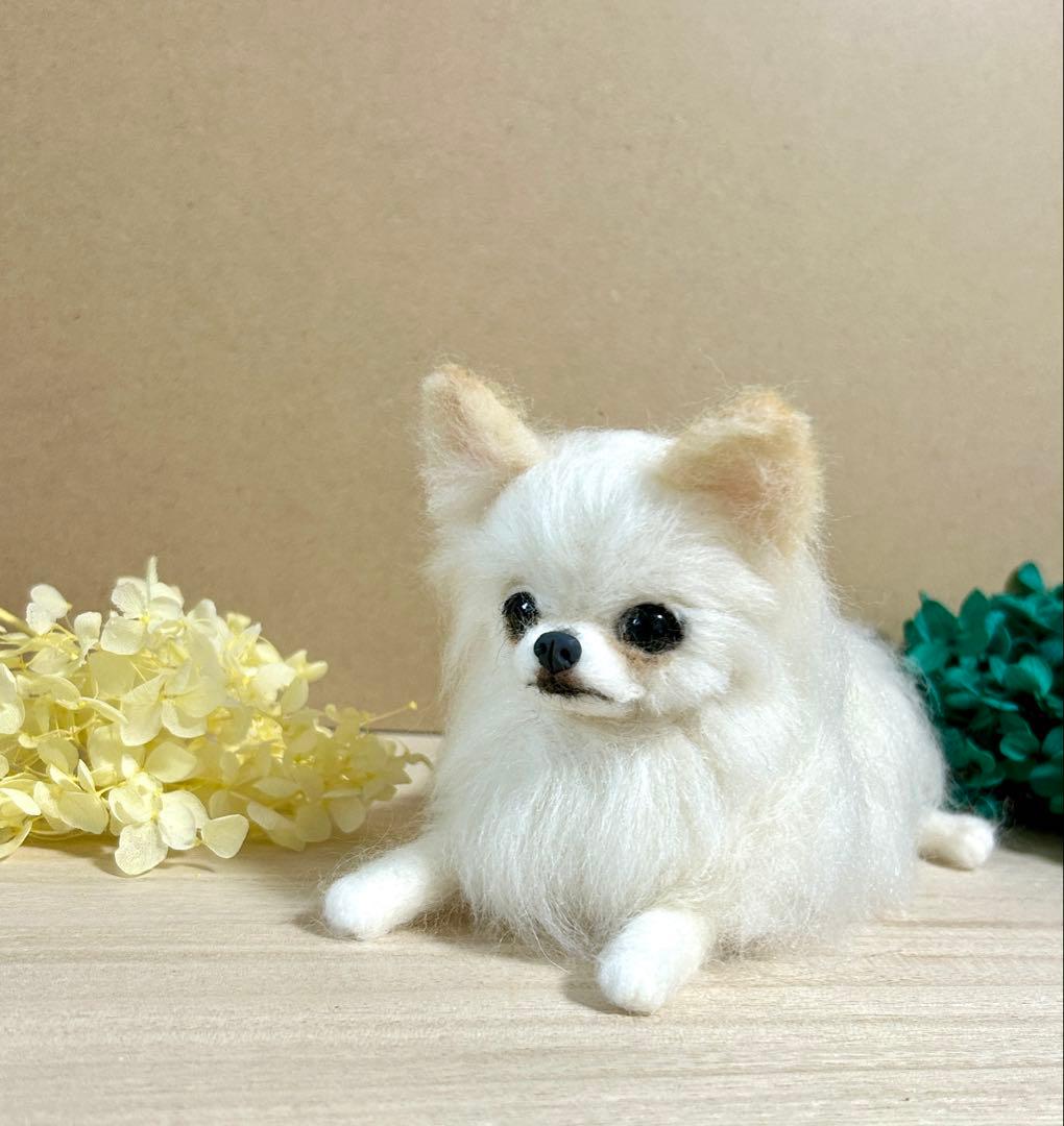 羊毛フェルト　リラックスチワワ