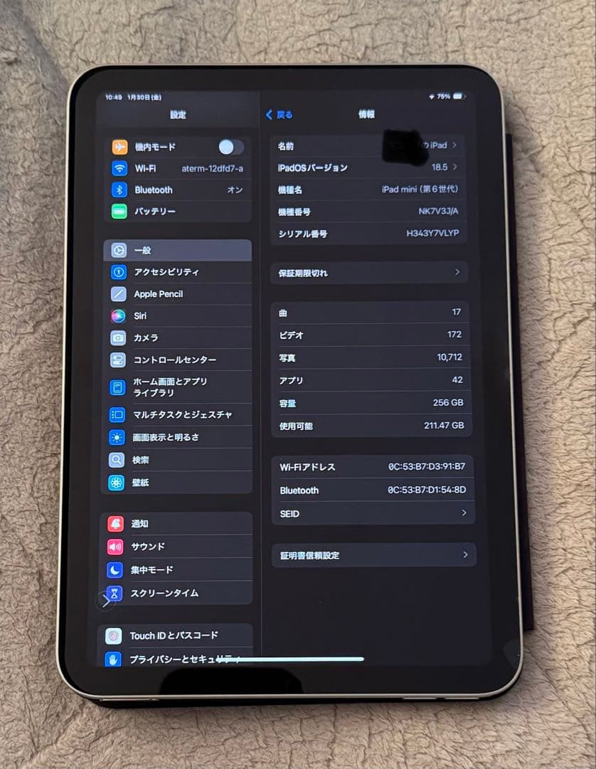 (お値下げ！)Apple iPad Wi-Fi 第6世代256GB純正ケースつき
