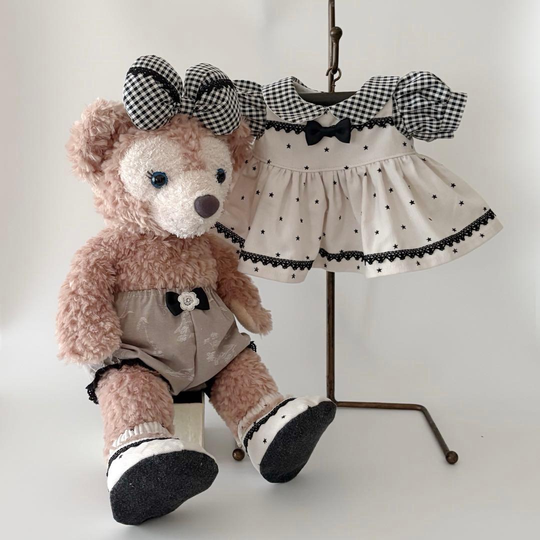 ダッフィ＆シェリーメイ　コスチューム　オーバーオール＆ワンピースセット（靴付）