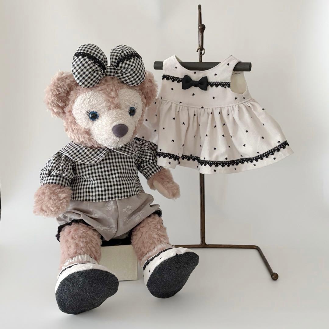 ダッフィ＆シェリーメイ　コスチューム　オーバーオール＆ワンピースセット（靴付）