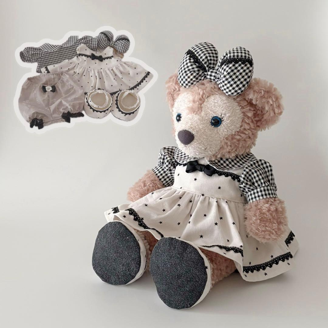 ダッフィ＆シェリーメイ　コスチューム　オーバーオール＆ワンピースセット（靴付）