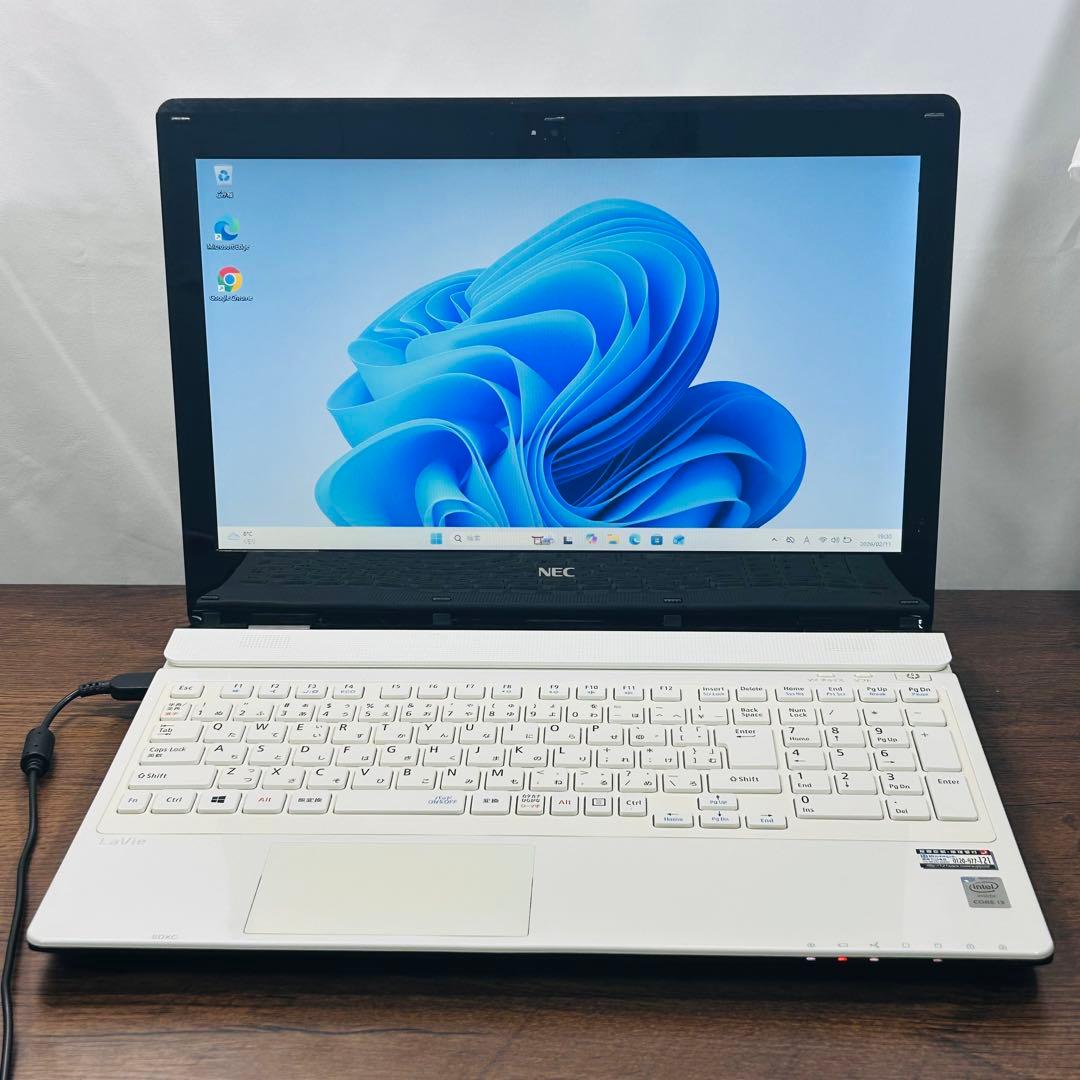 NECノートパソコン★SSD/8GB★Windows11オフィス付き カメラ