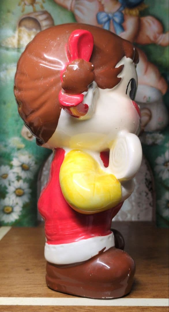 昭和レトロ 超レア!50年以上前の1970年代ペロペロキャンディペコちゃん貯金箱