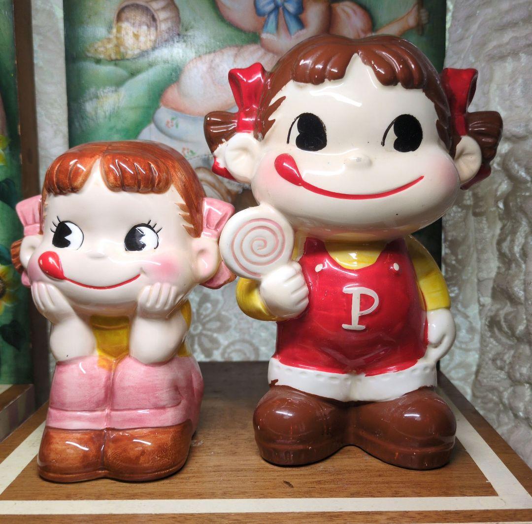 昭和レトロ 超レア!50年以上前の1970年代ペロペロキャンディペコちゃん貯金箱